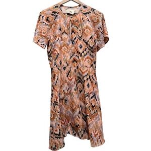Chufy Haral Printed Short-Sleeve Dress XS – Cotton/Silk Blend NWT Resortwear